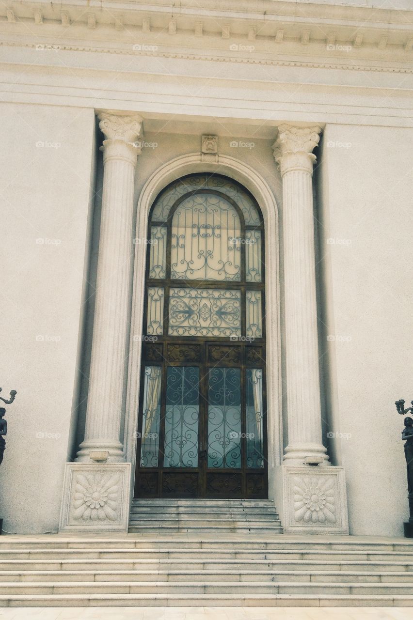 The door at Koh Pich City Hall, Phnom Penh