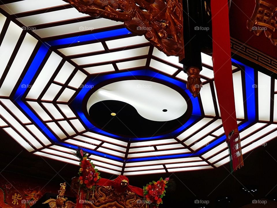 Soffitto di un tempio a Taipei