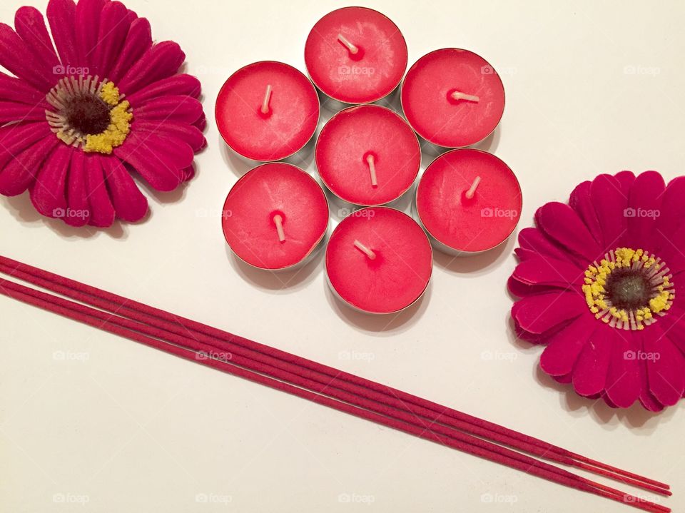 Scented candles and aromatherapy