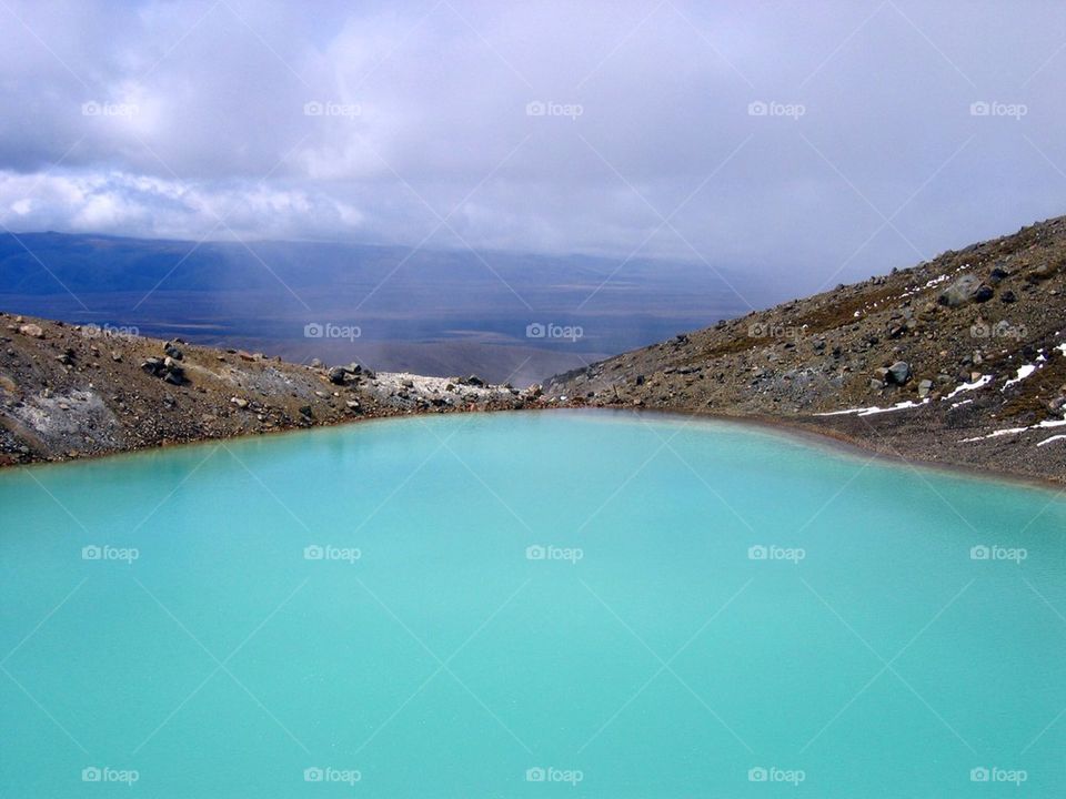 Lake on Tongariro Crossing, New Zealand