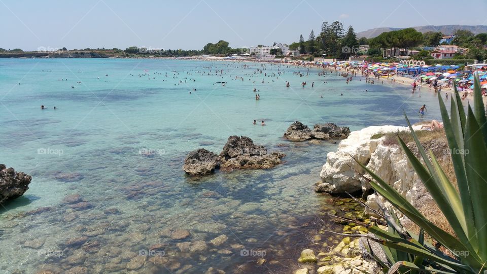 Fontane bianche. beach of fontane bianche