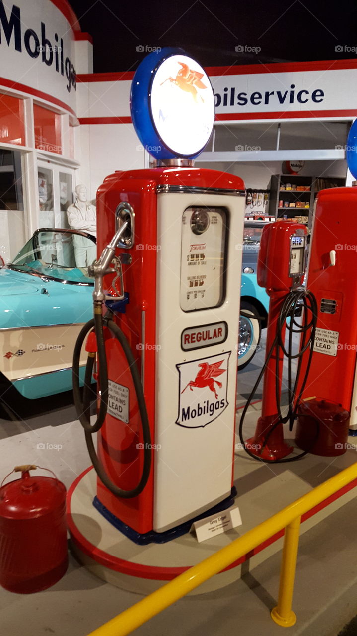 vintage gas pump