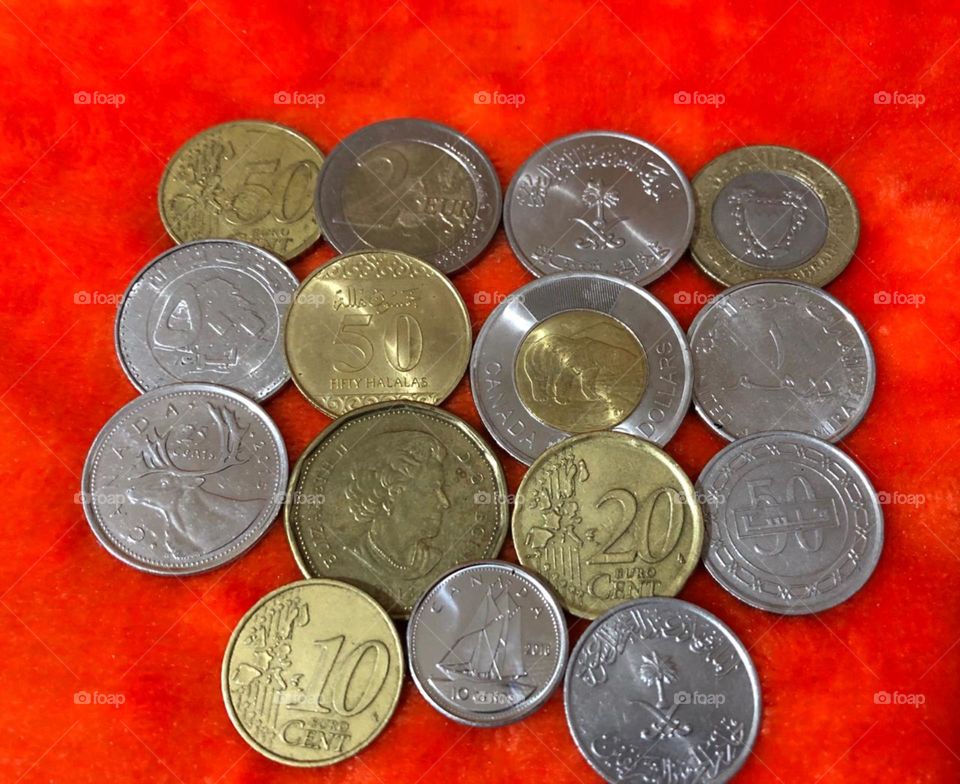 Collecting Coins from 10 different countries.