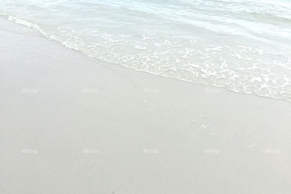 little wave on the beach
