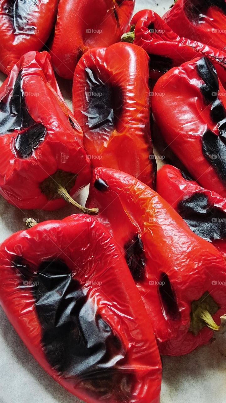 baked peppers