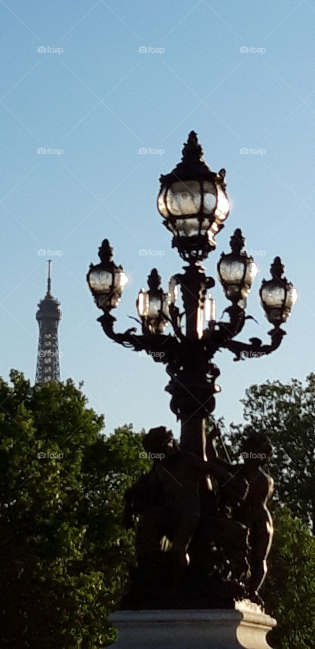 tour eiffel depuis le pont alexandre 3
