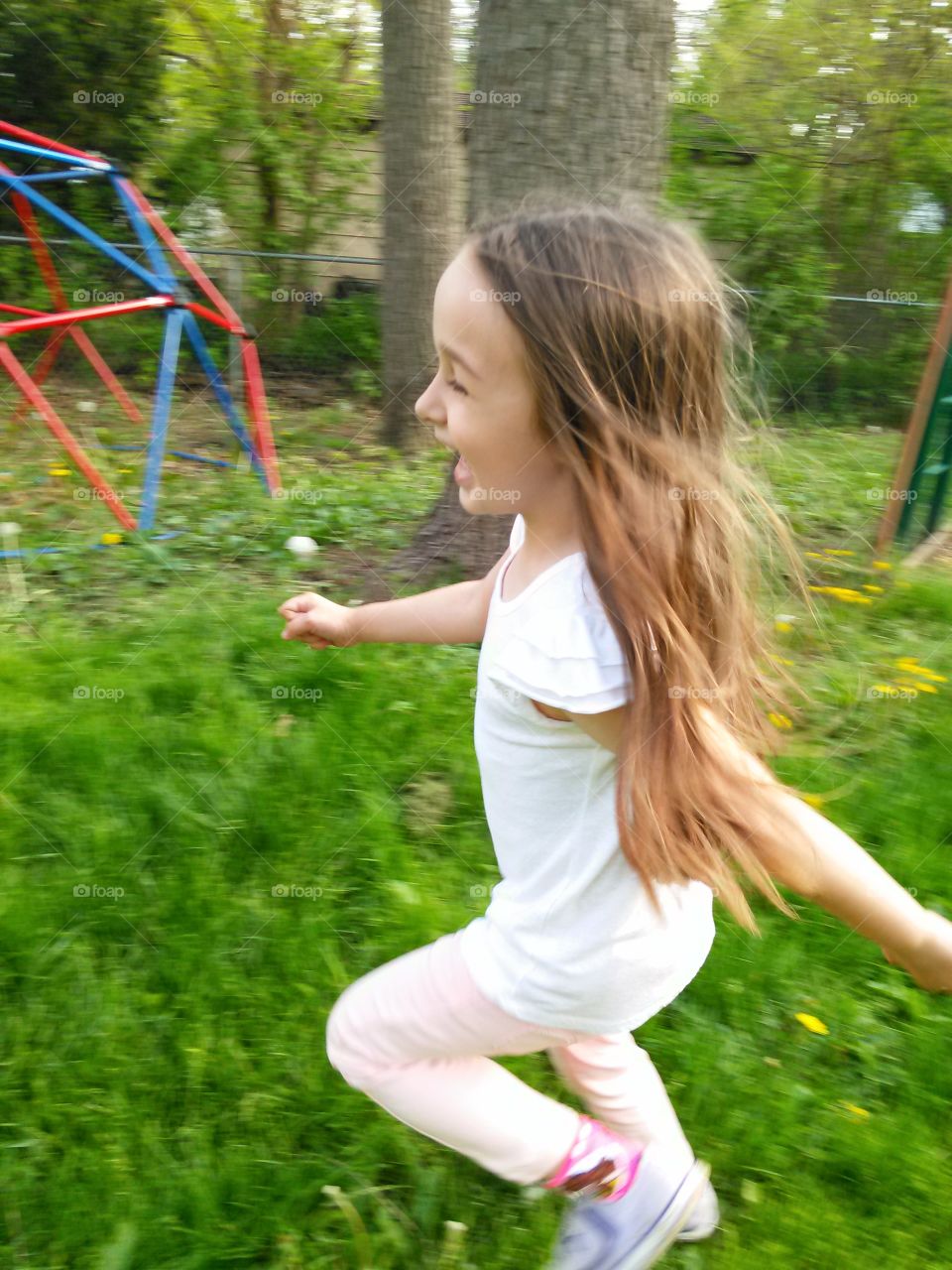 happy running bean. my daughter