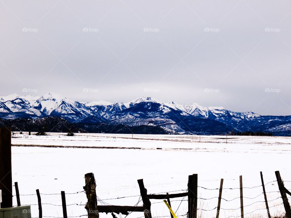 Winter mountains