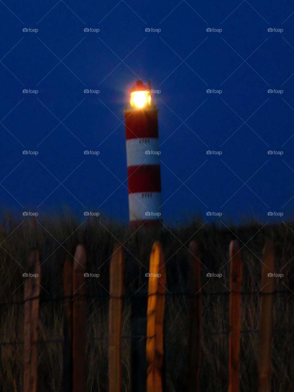 lighthouse in the night