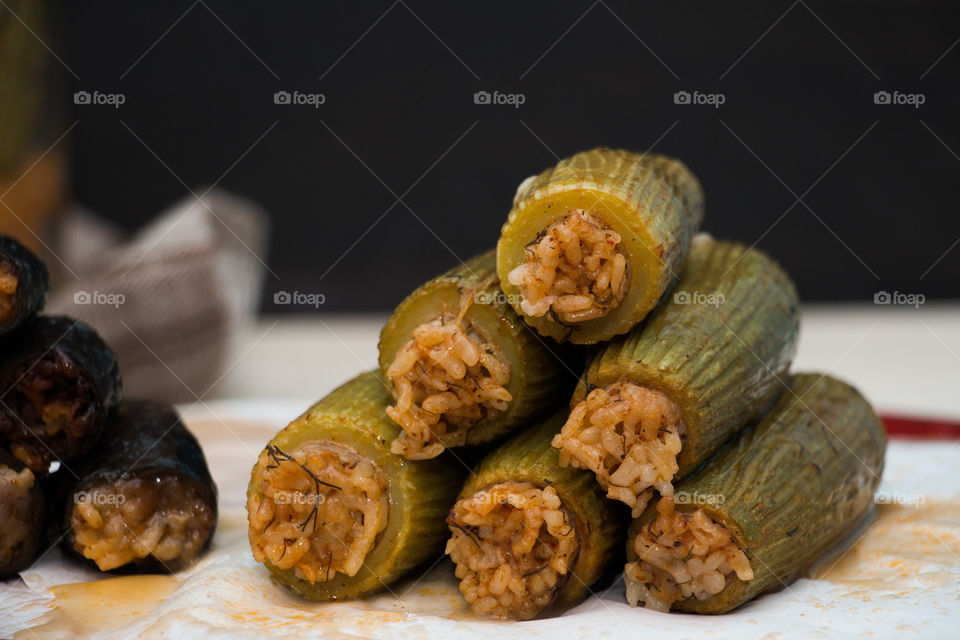 Western food 
محشى كوسة 
zucchini with rice