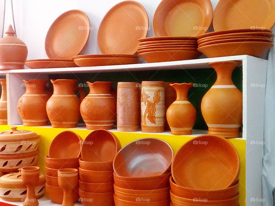 Pottery, No Person, Empty, Ceramic, Earthenware