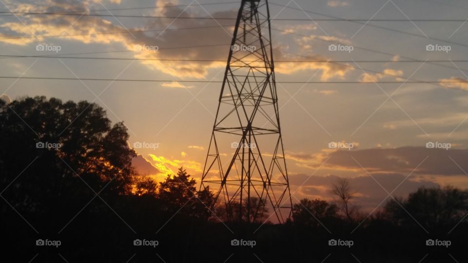 Electricity, Energy, Sky, No Person, Wire