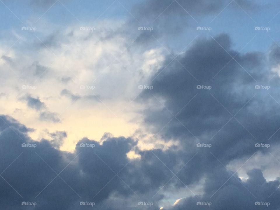 Cloudy sunset