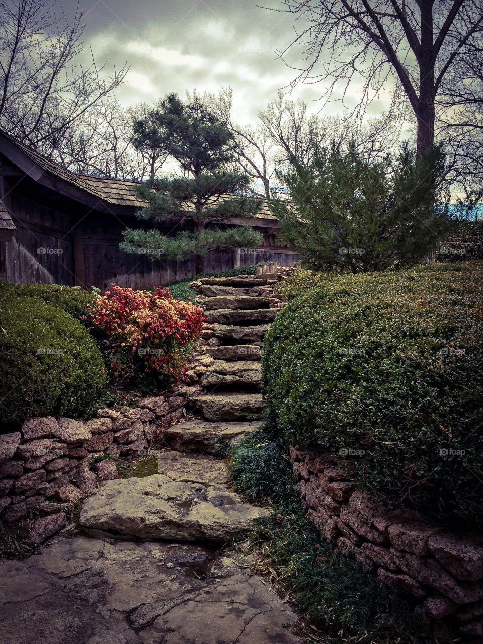 Garden staircase