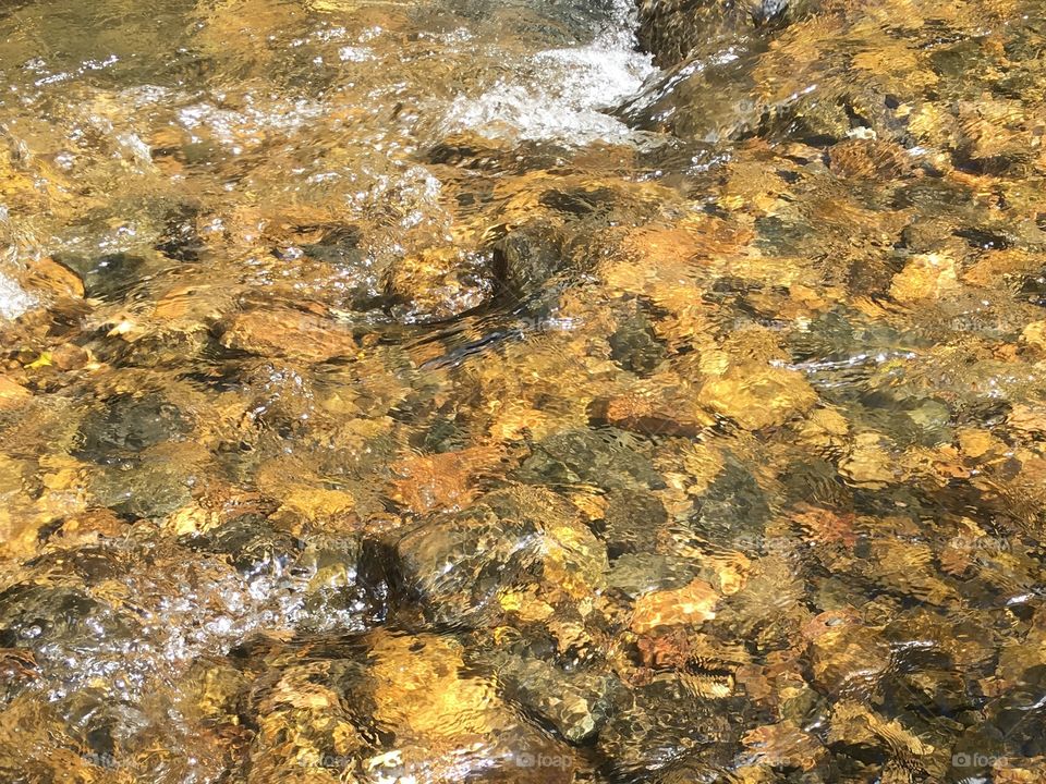 Glistening river rock 