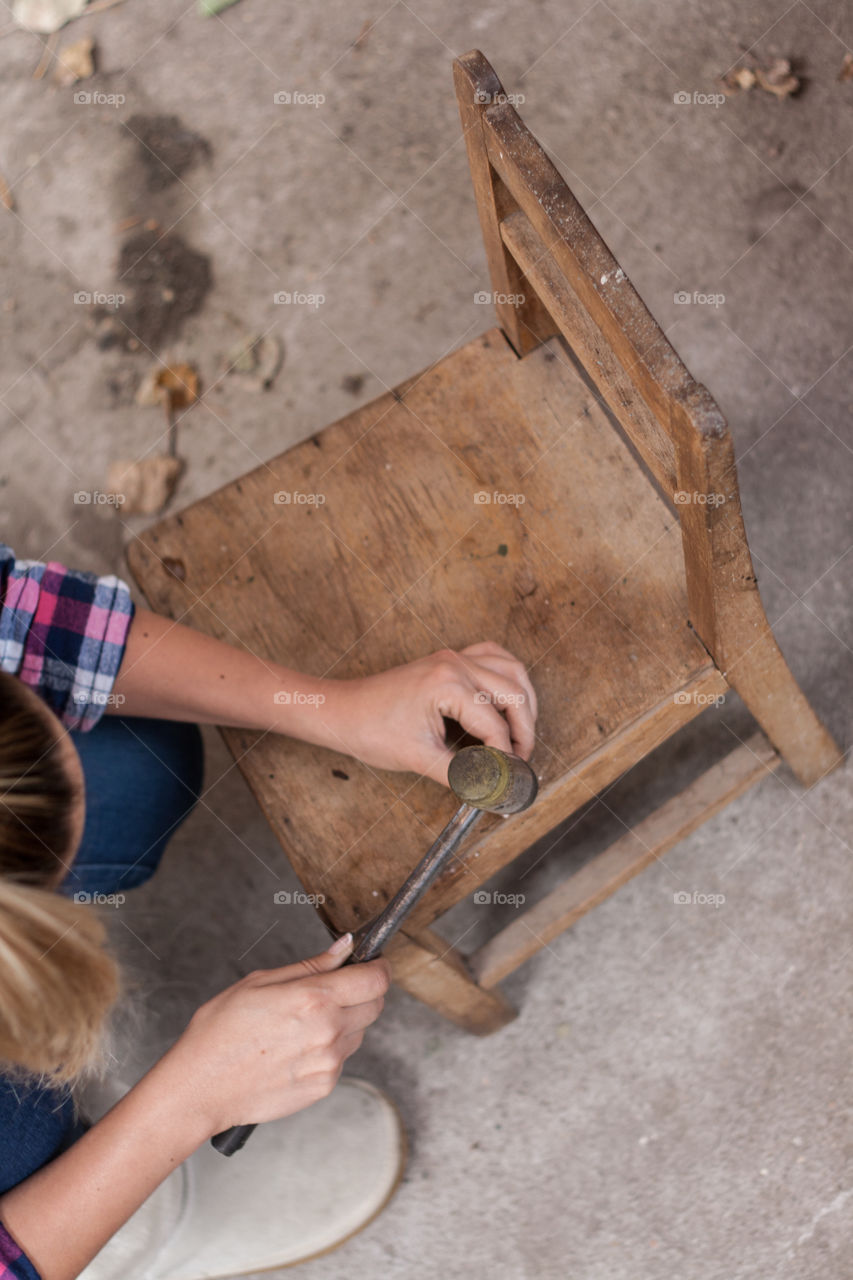 Fixing a chair