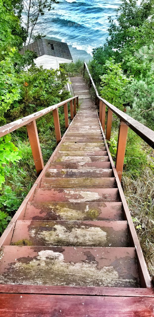 staircase to the beach