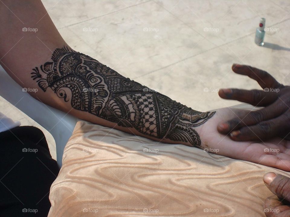 Henna peacock