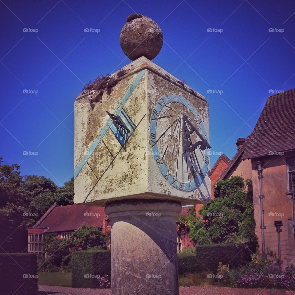 Stately home. Sundial 