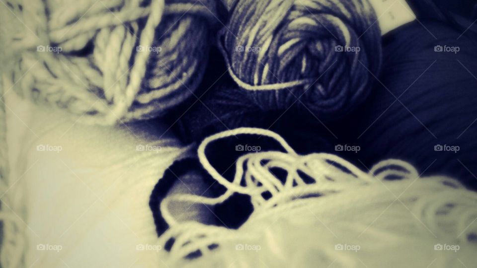 yarn pile