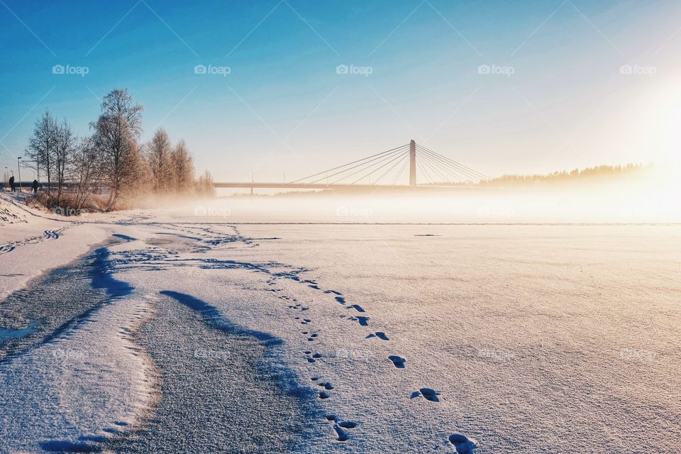 Winter, Landscape, Snow, Beach, Cold