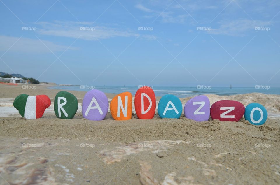 Randazzo, souvenir on colourful stones