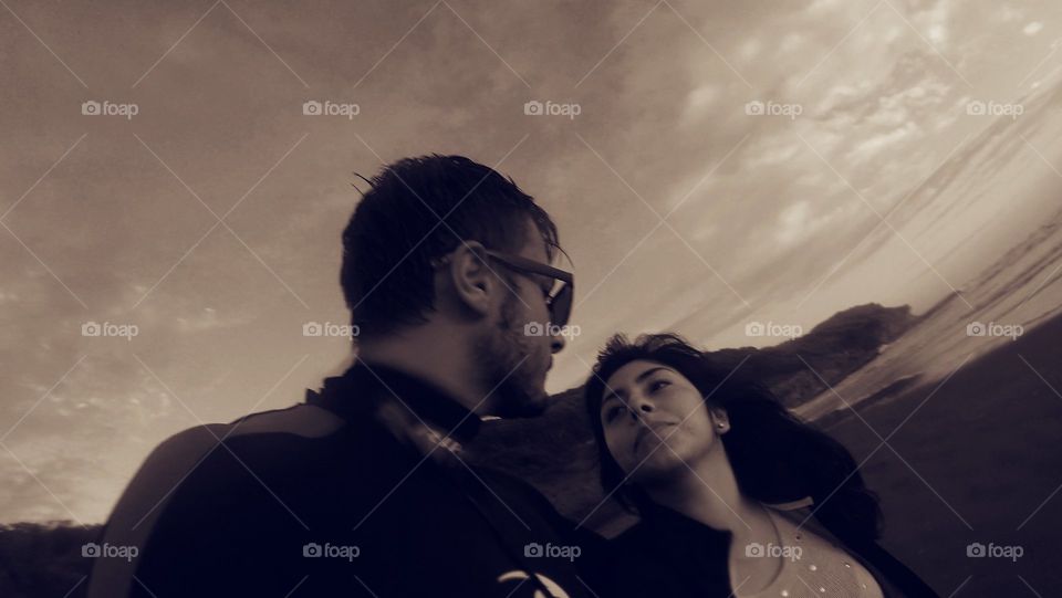 People, Man, Portrait, Two, Sunset