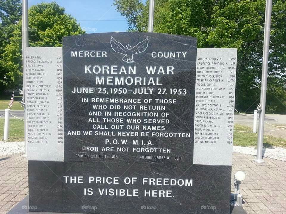 Korean War memorial