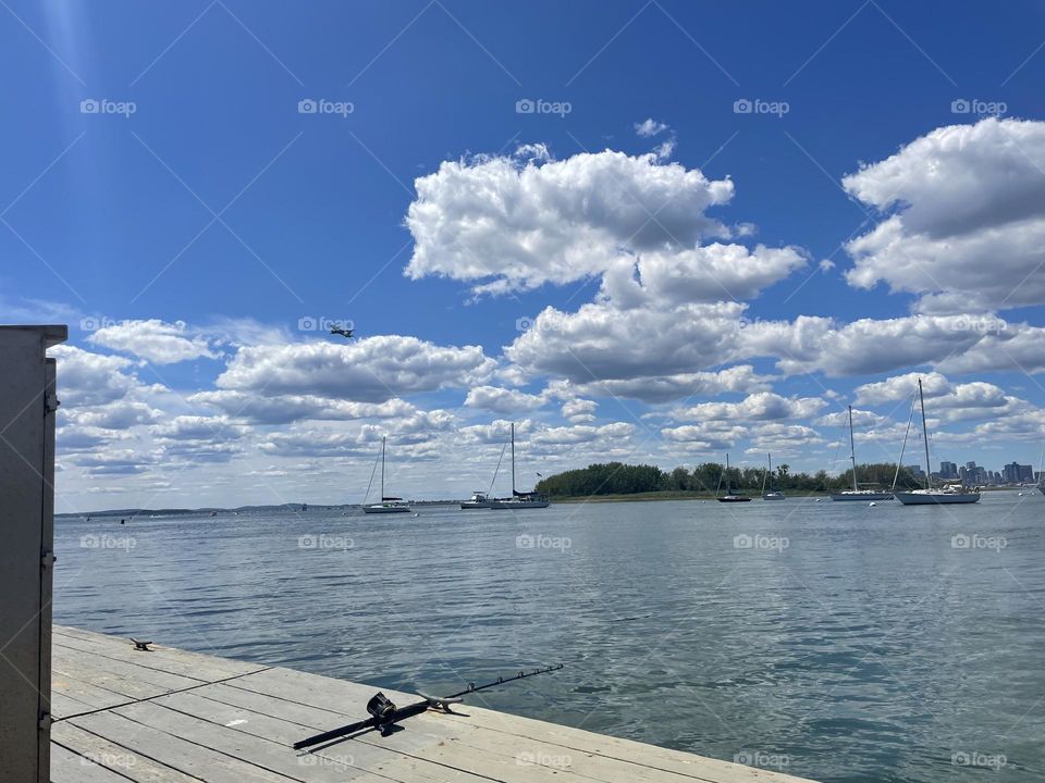 Fishing on the pier