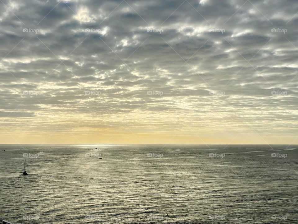 Sunset over the ocean