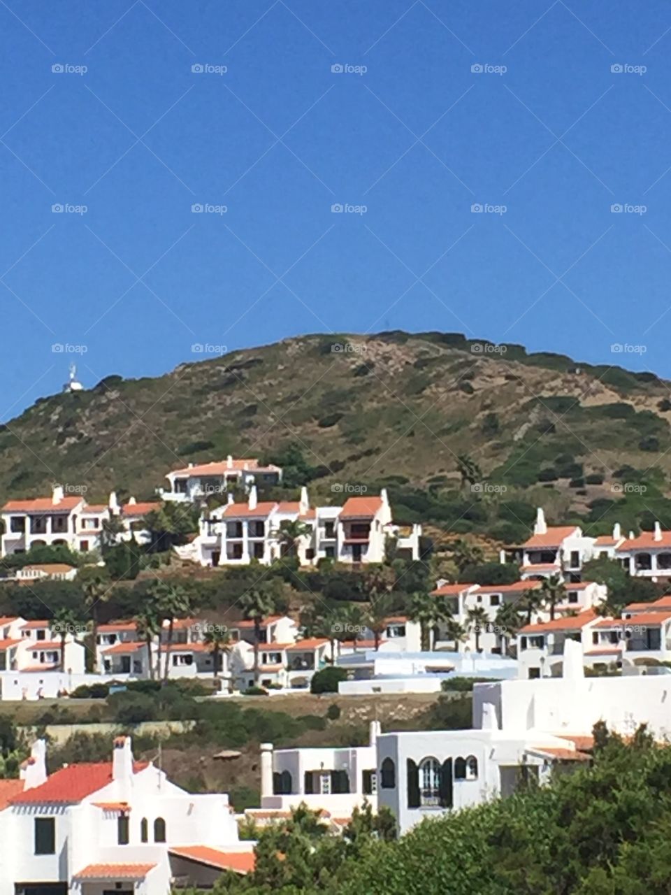 Houses in Fornells Menorca island