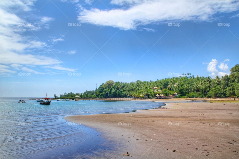 A beach of bunaken island, north sulawesi, Indonesia