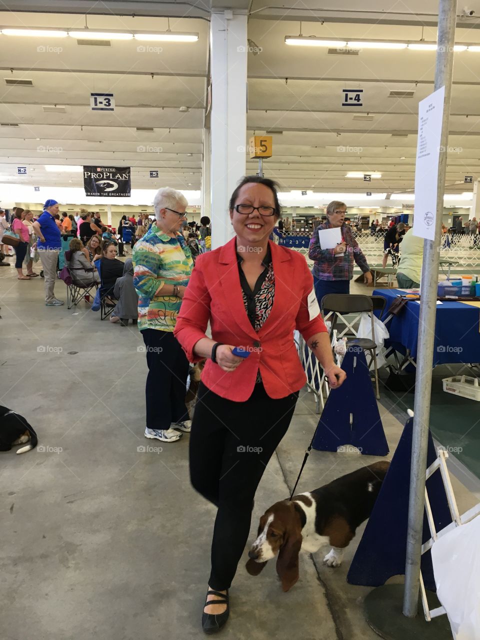 Winning smile and winning pup! Winning while having good fun in the ring; dog shows are exhilarating!