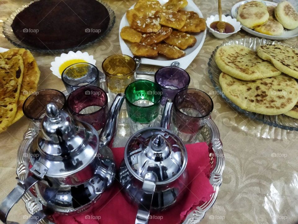 Moroccan food in Ramadan month.