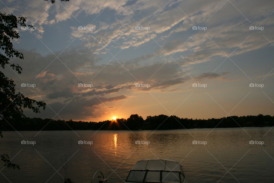 Sunset on the Lake