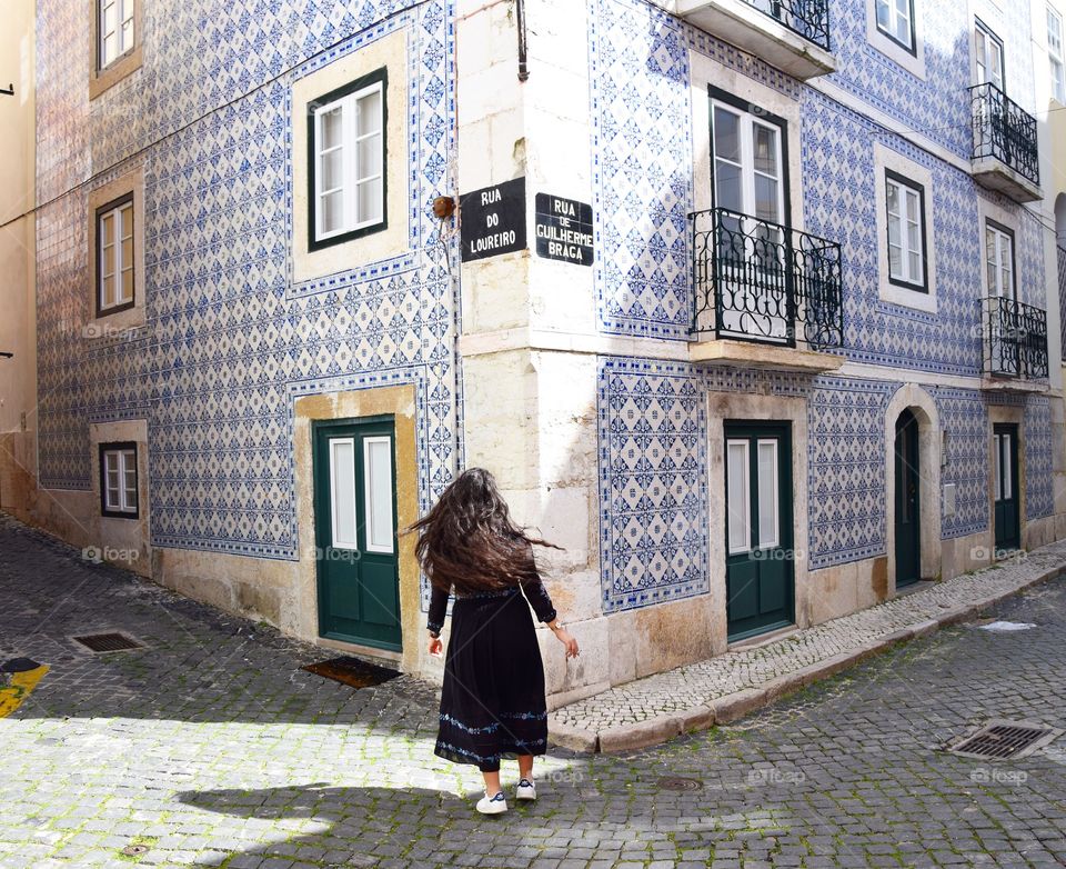 Alfama area in Lisbon, Portugal. I really appreciated this area, I think it was my favorite 