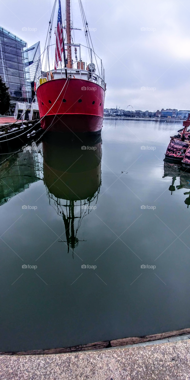 reflections from the harbor