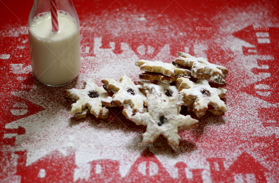 Christmas cookies and milk for Santa 1