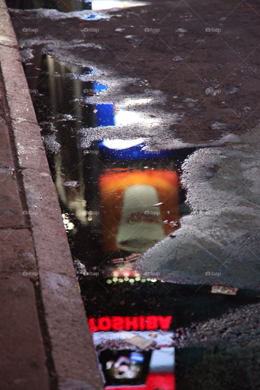 manhatten puddle times square by gary.collins