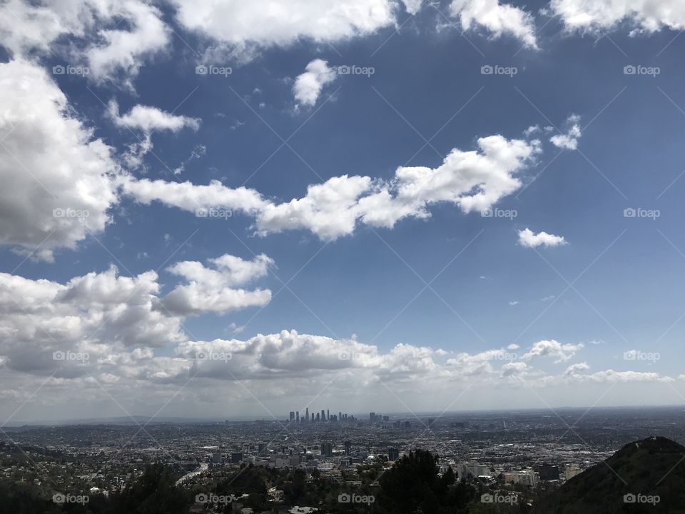 Downtown LA seen from Hollywood Ca
