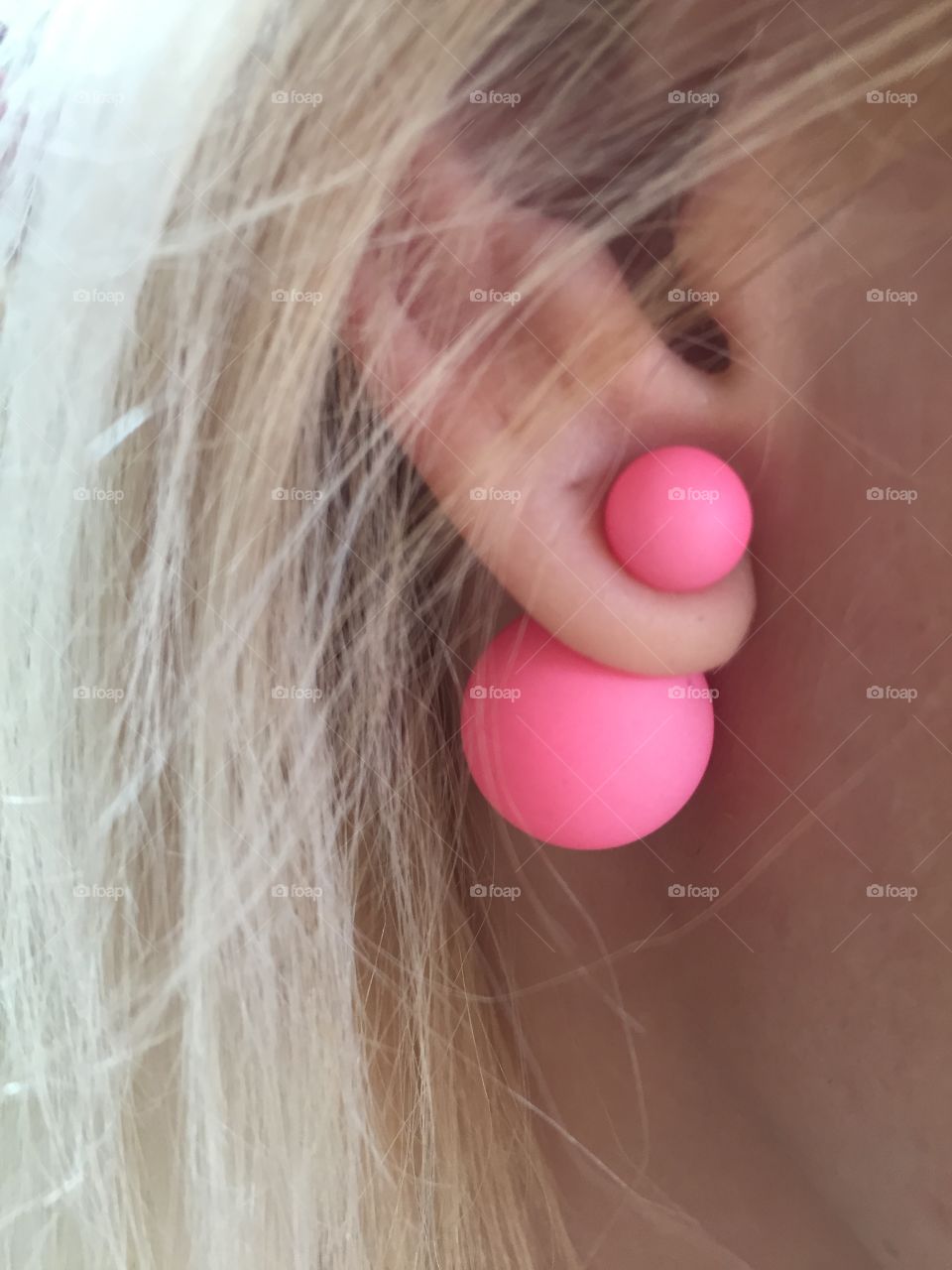 Pink is happy... special earrings 