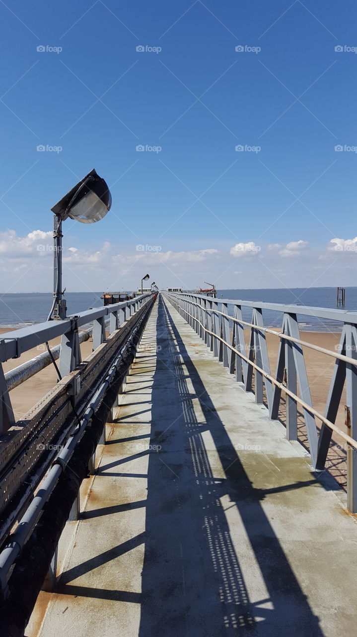 Pier over the beach