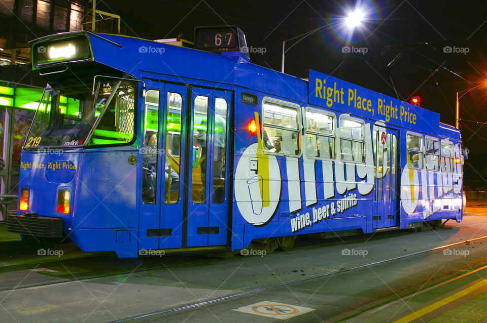 THE MELBOURNE CITY TRAM LINES MELBOURNE AUSTRALIA