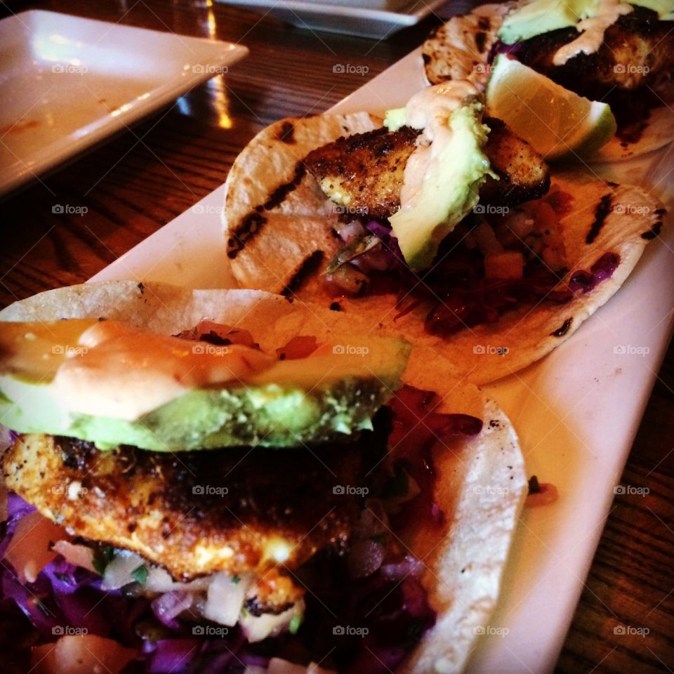 Fish Tacos. Fish tacos. Photo by Tony Azzaro. 
