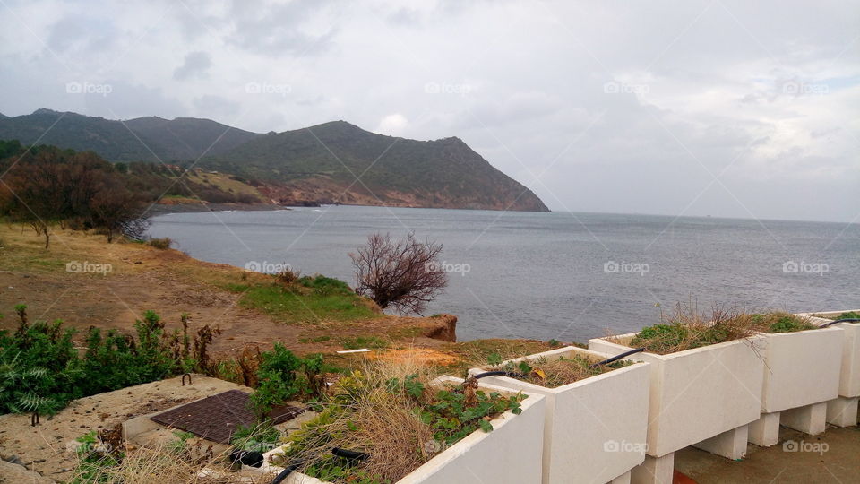 cloudy day to the beach