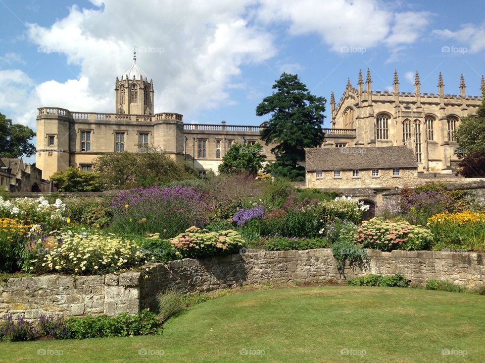 View of christ church college and cathedral, Oxford, England