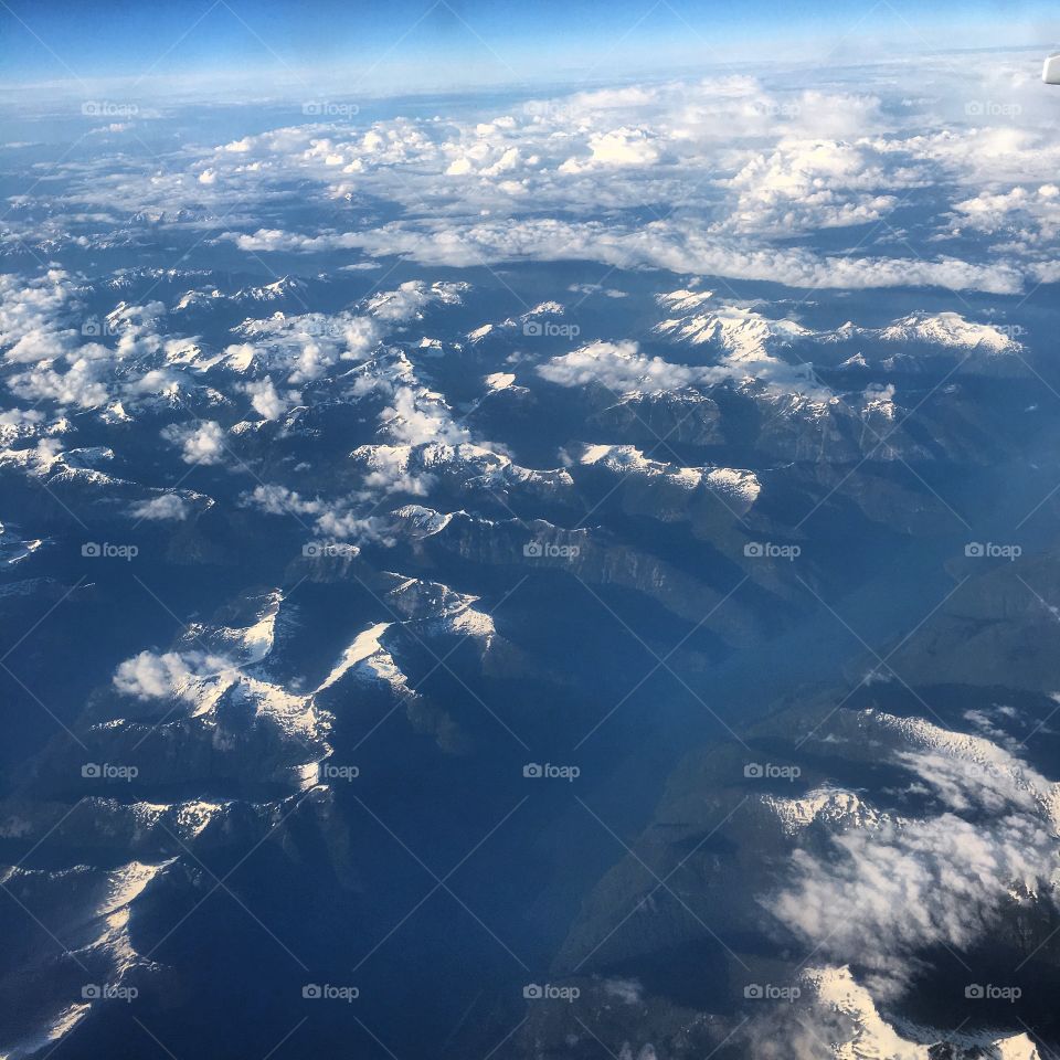 Mountains from above