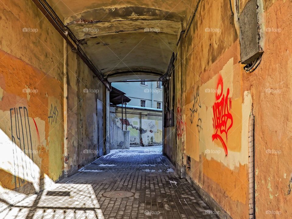 Alley, No Person, Architecture, Street, Narrow