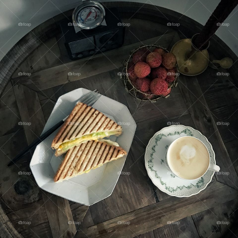 Panini for breakfast 