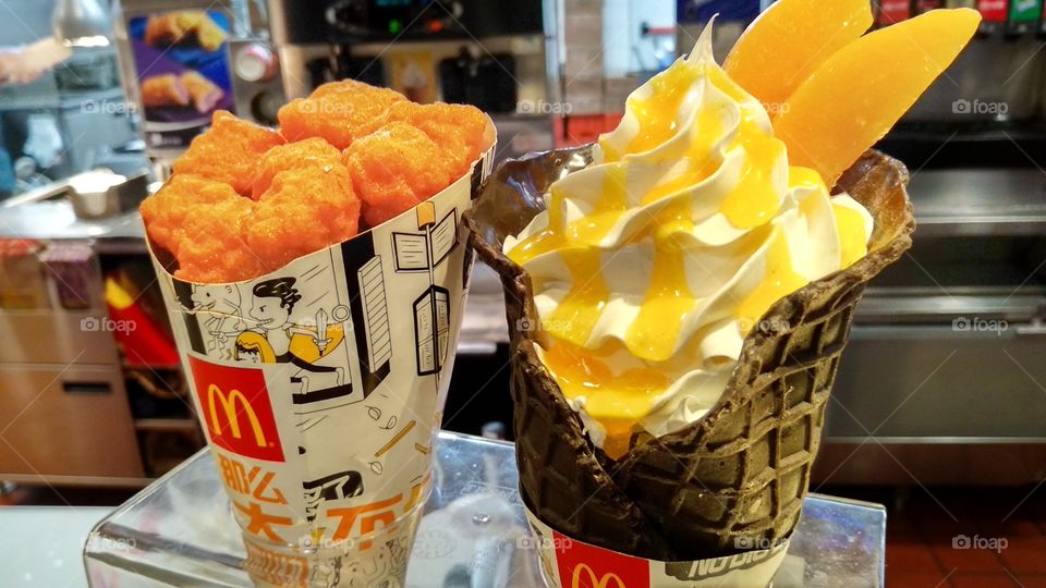 Delicious Food. An Ice cream can change my mind. Ha ha. Awesome taste.